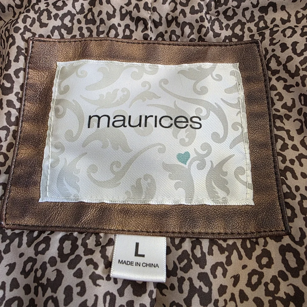 Maurices Dark Brown Leather Jacket - Picture 5 of 7